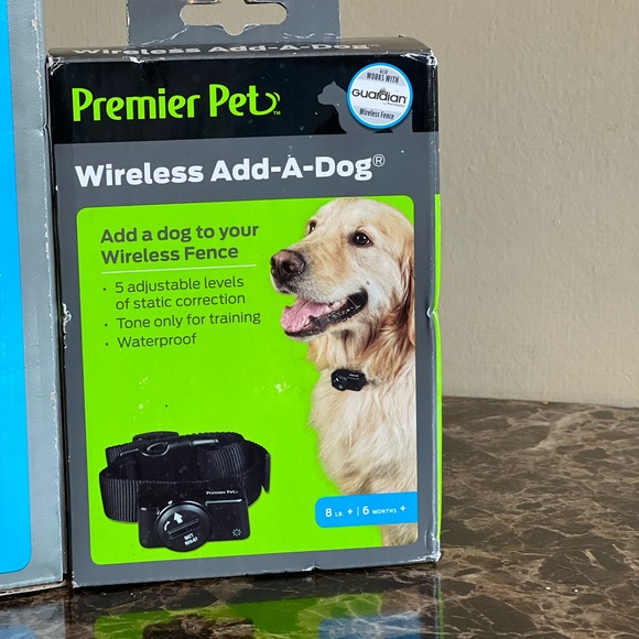 Premier Pet Wireless Fence Add-A-Dog Collar Black